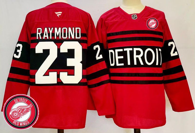 Men Detroit Red Wings #23 Raymond Red Fanatics 2025 NHL Jersey style 5